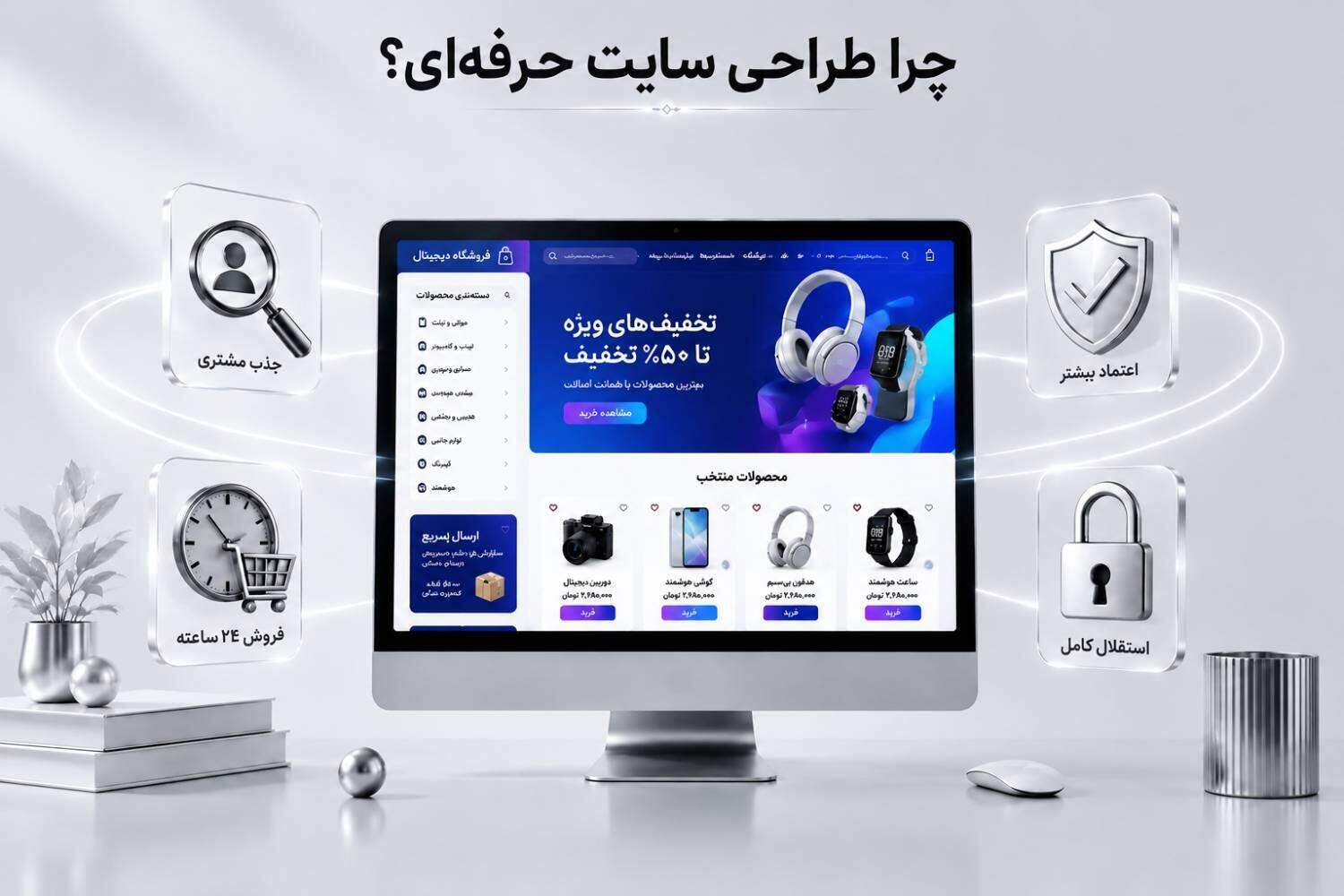 اهمیت طراحی سایت اختصاصی و حرفه ای؛ جلب اعتماد مشتریان و افزایش اعتبار کسبوکار