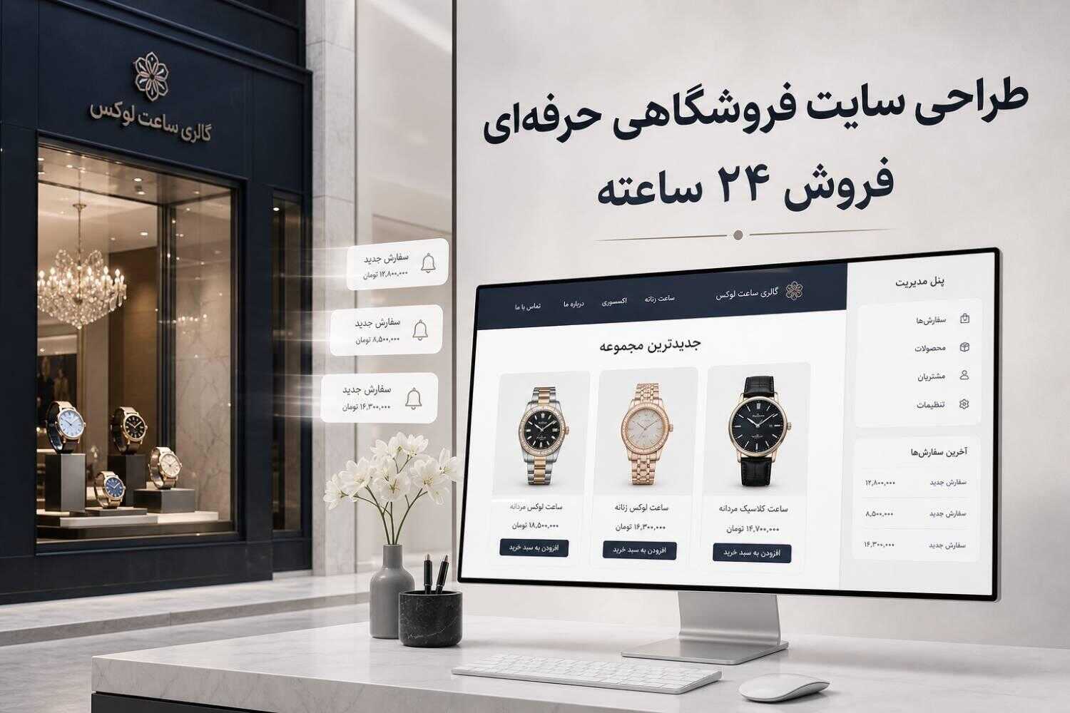 طراحی سایت اختصاصی و حرفه ای؛ جذب مشتری و فروش 24 ساعته