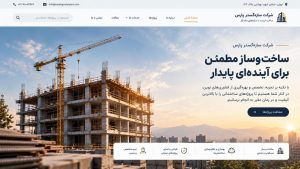 طراحی سایت شرکت ساختمانی با ارائه نمایش دقیق گواهینامه‌ها و پروانه‌های مهندسی؛ افزایش فروش و اعتماد جلب اعتماد سرمایه‌گذاران 