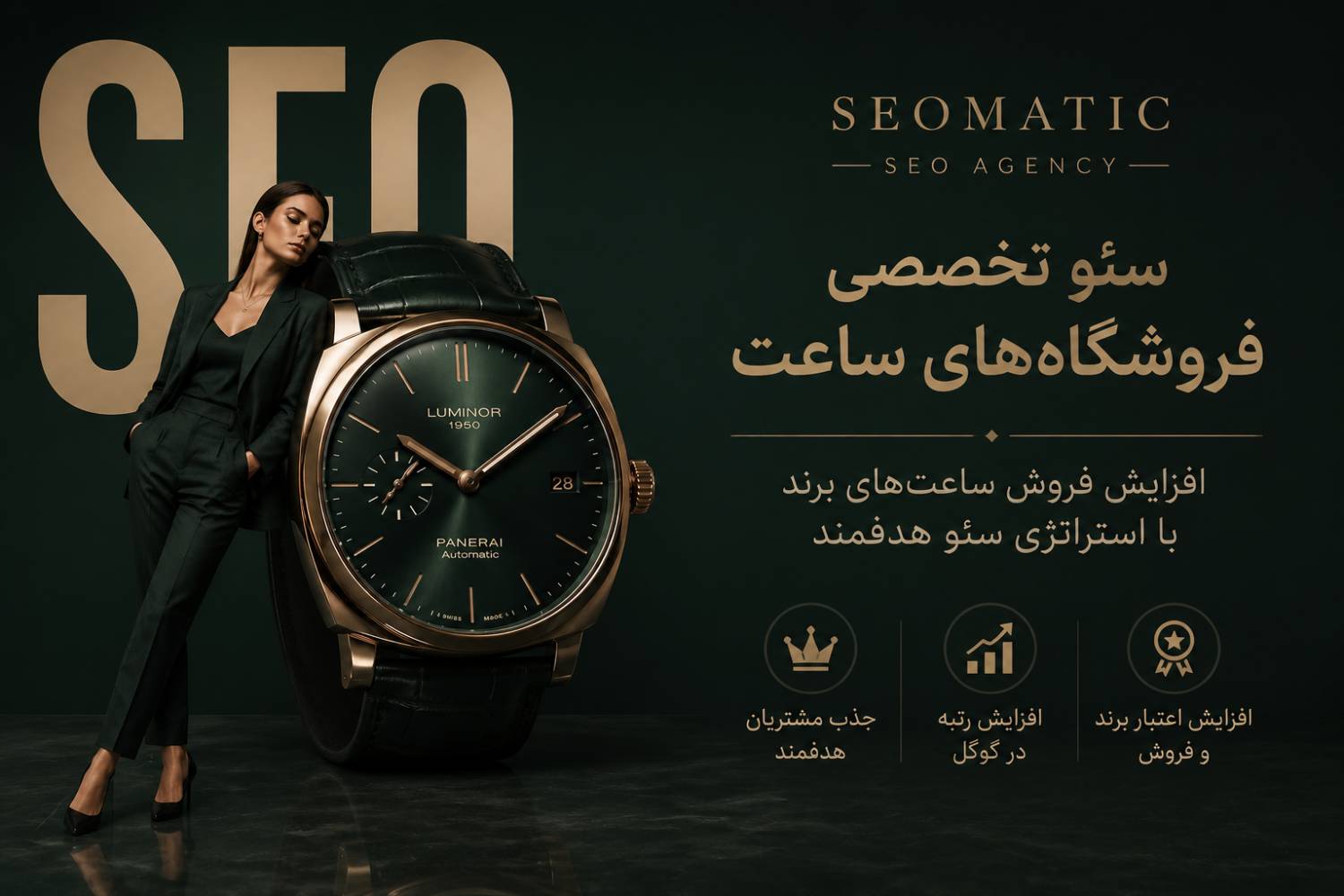 سفارش سئو سایت ساعت فروشی به شرکت سئوماتیک راهی تضمینی برای افزایش فروش.