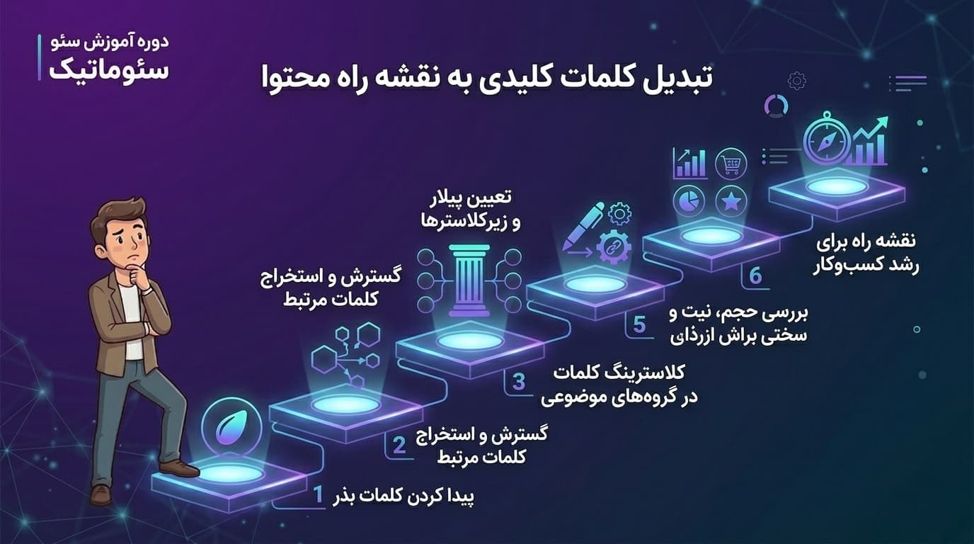 تبدیل کلمات کلیدی به استراتژی محتوایی