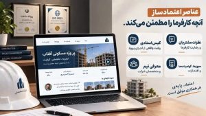 عناصر اعتمادساز برای جذب پروژه ساختمانی؛ نشانههایی که کارفرما را پیش از تماس مطمئن میکند.