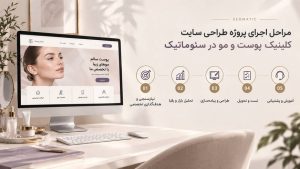 طراحی سایت کلینیک زیبایی بر پایه اصول سئو؛ افزایش دیدهشدن خدمات کلینیک و جذب مراجعین از گوگل.