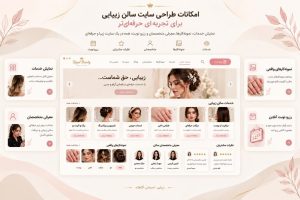طراحی سایت سالن زیبایی با قابلیت رزرو آنلاین؛ ثبت نوبت آسان مشتریان در هر ساعت از شبانهروز.
