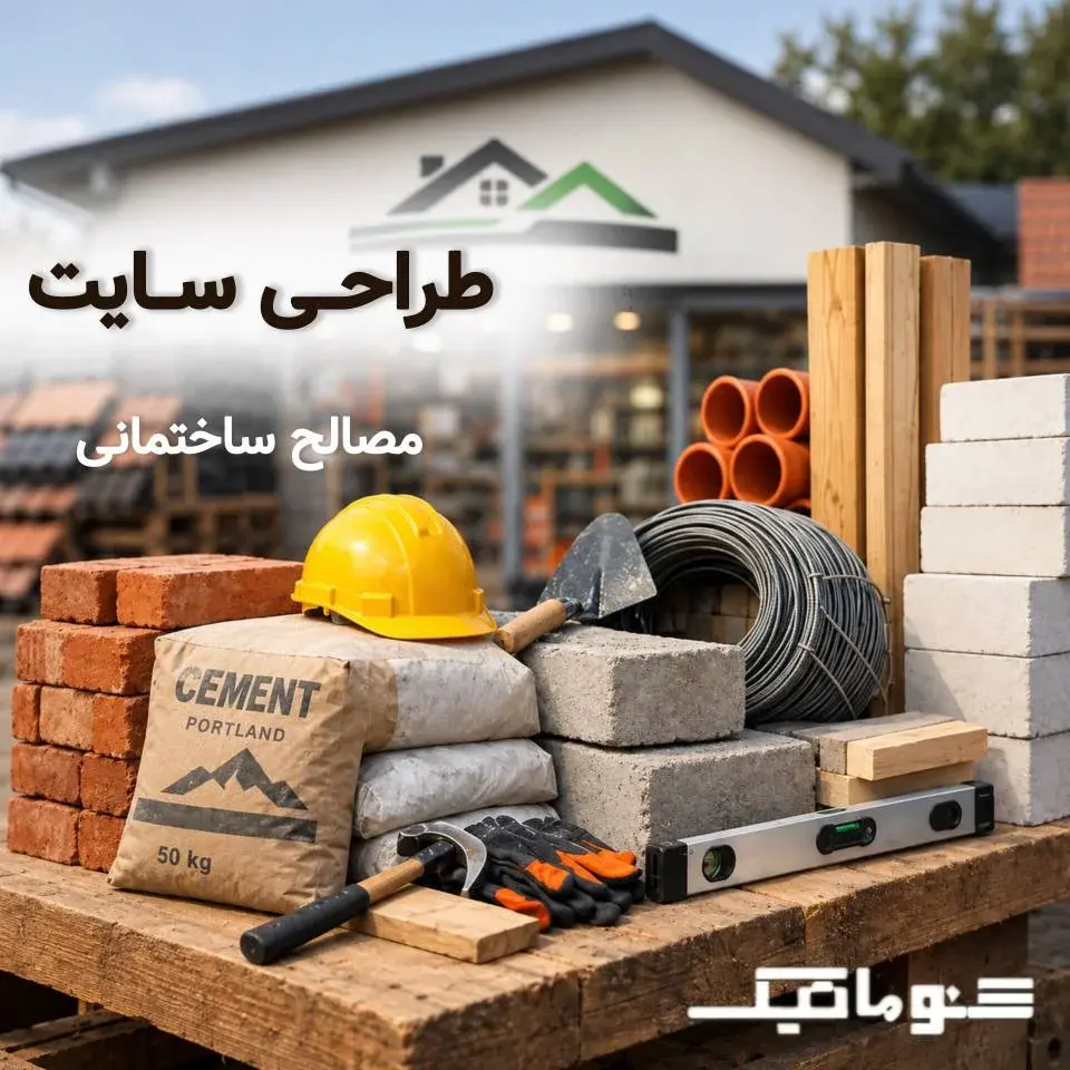 طراحی سایت مصالح ساختمانی | از معرفی محصول تا جذب پروژه
