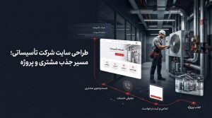طراحی سایت شرکت تأسیساتی؛ معرفی خدمات و تجهیزات متناسب با نیاز پروژه، همراه با پشتیبانی رایگان ۱۲ ماهه و آموزش مدیریت سایت.