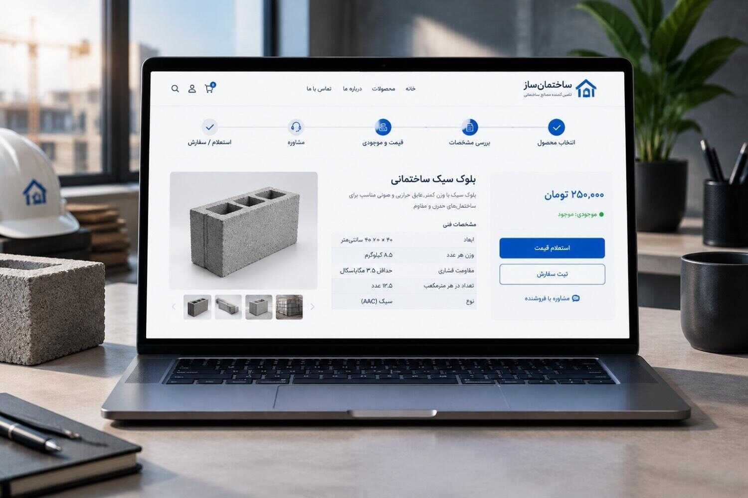 گزینههای مشخص برای سفارش، استعلام قیمت یا تماس با فروشنده، مسیر اقدام مشتری را کوتاهتر میکند. مشتری باید بتواند بعد از انتخاب محصول، بدون جستوجوی دوباره برای راه ارتباطی یا مراحل سفارش، اقدام بعدی را بهسادگی انجام دهد. در نهایت، یک سایت با ساختار درست میتواند مسیر مشتری را از مشاهده محصول تا سفارش کوتاهتر کند. نتیجه این فرآیند، تجربه خرید بهتر و در صورت اجرای درست، افزایش فروش مصالح ساختمانی خواهد بود.