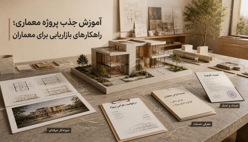 جذب پروژه معماری با بازاریابی اصولی و افزایش مشتری دفتر معماری