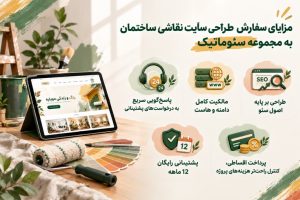 سفارش طراحی سایت نقاشی ساختمان از سئوماتیک؛ همراه با یک سال پشتیبانی رایگان، مالکیت کامل دامنه و تحویل سایت