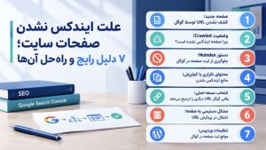 چرا صفحات سایت ایندکس نمیشوند؟ علت ایندکس نشدن سایت در ۷ دلیل رایج و راهحل آن.
